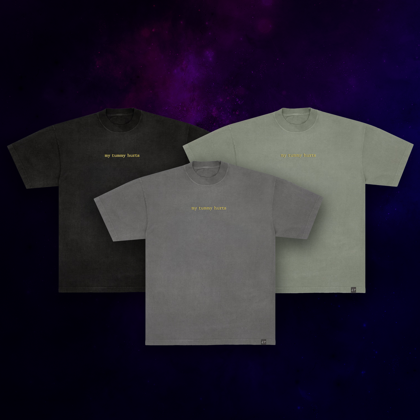 “my tummy hurts” tee